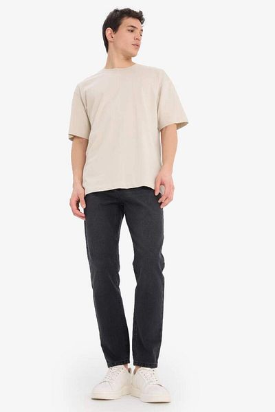 DeFacto New Season Oversize Wide Fit Crew Neck Basic μονόχρωμο κοντομάνικο μπλουζάκι