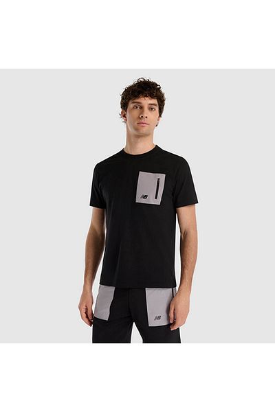 New Balance Mnt1516 Μαύρο ανδρικό μπλουζάκι