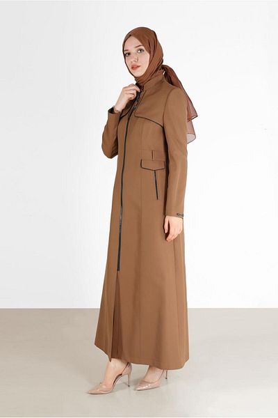 Alvina POCKET DETAIL ZIPPERED COAT 10476