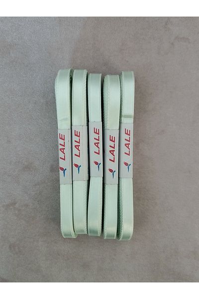 yörük tuhafiye شريط ستان أخضر فستقي 1 سم (5 كرات) شريط ستان (5 × 10 طن = 50 متر)
