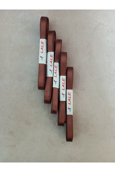 yörük tuhafiye Brown 1 cm Satin Ribbon (5 Balls) Set Ribbon (5 X 10 Mt = 50 Meters)