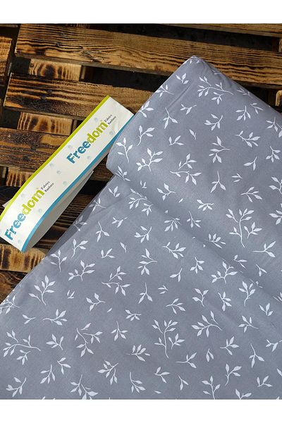 Freedom Floral Patterned Fabric - 30 Meters 1 Ball Fabric 240 cm Width - 100% Cotton Ranforce