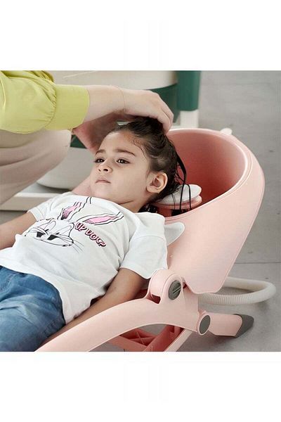 Taimi Foldable Baby Bath Seat with Basin & Pillow - Pink 138x39.5x14cm