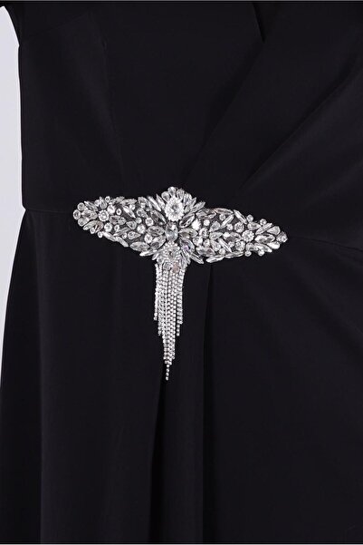 Alvina ASYMMETRIC CUT STONE DETAILED DOUBLE PANT SUIT 30324