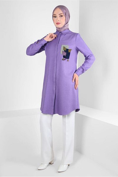 Alvina PATTERNED TASSELED TUNIC 44140