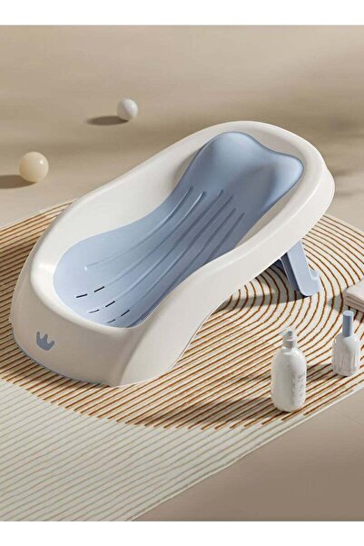 Taimi كرسي استحمام للأطفال قابل للطي، حوض استحمام آمن مانع للانزلاق مع مسند ل...