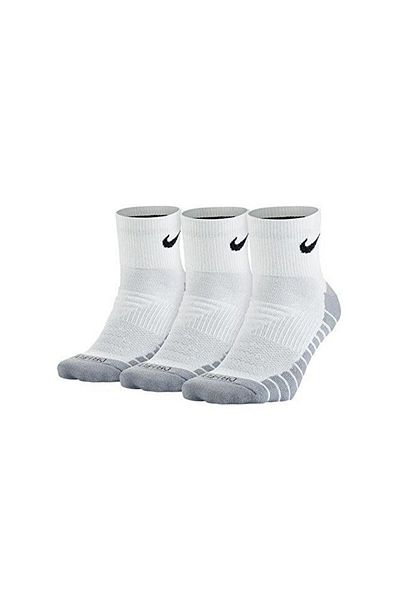 Nike U Dry Cush Qtr 3Pr Socks Sx5549-100 Colorful