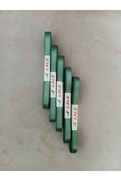 yörük tuhafiye شريط ساتان أخضر 1 سم (5 كرات) شريط ساتان (5 × 10 طن = 50 متر)