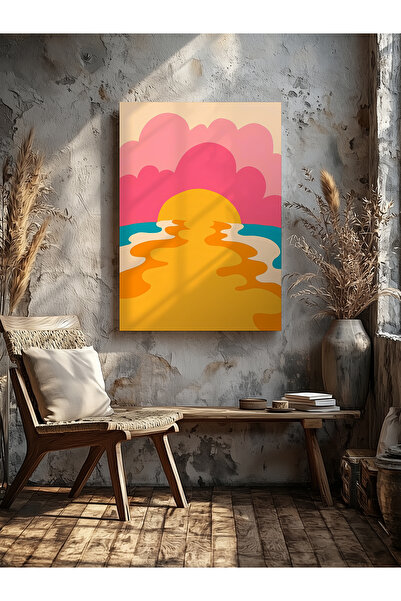 visdora Sunset Home Office Kitchen Living Room Wall Decoration Canvas Painting