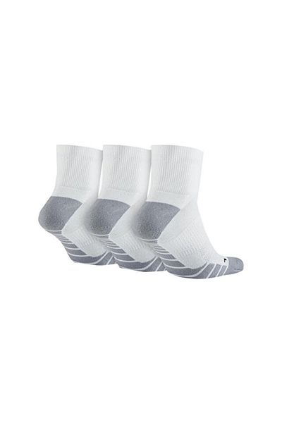 Nike U Dry Cush Qtr 3Pr Socks Sx5549-100 Colorful