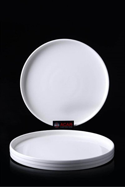 ACAR Porcelain Round Serving Plate - 23 Cm