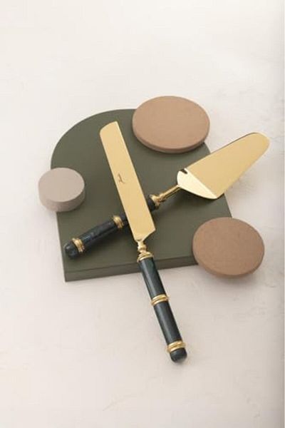 STOREMAX Jvnnastore Oro 2-Piece Cake Serving Set Trendyfr 646268