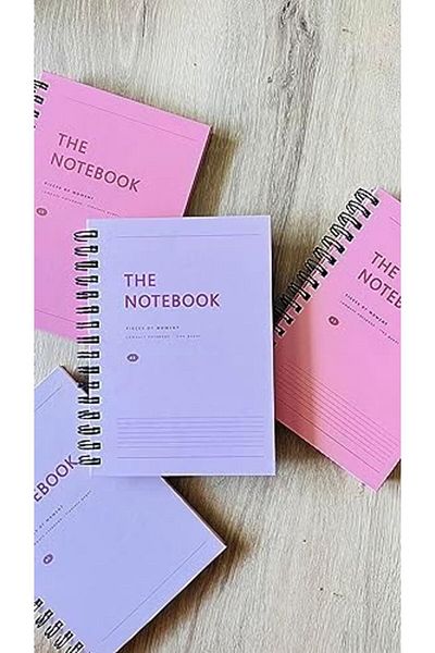STOREMAX Jvnnastore Promotional Hard Cardboard Cover Spiral 80 Sheets Checkered A5 Notebook, Notepad, School De