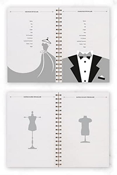 STOREMAX Muartshop Color Wedding Planner Golden Corner Agenda Luxury Wedding Planner 871301