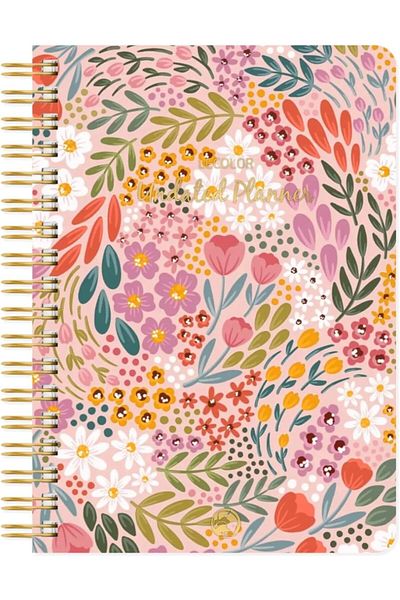 STOREMAX MUARTSHOP Έγχρωμο Ατελείωτο Planner Σπιράλ Σημειωματάριο Ατζέντα Βοτανικό 17x24 cm 871301