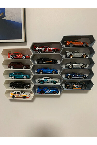 HasFar Tech Oyuncak Araba Rafı Hot Wheels Uyumlu 5 Arabalık