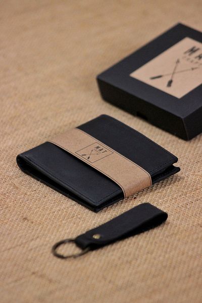 matleather Genuine Leather Wallet, Crazy Leather and Gift Box