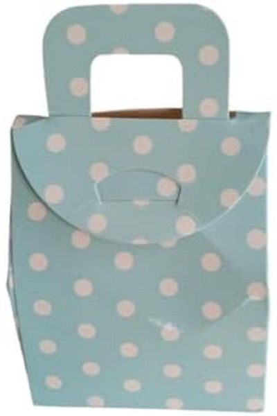 STOREMAX Ntwork Bag Blue Polka Dot Box Candy Box Henna Box Turkish Delight Box 25 Pieces Art 1087243