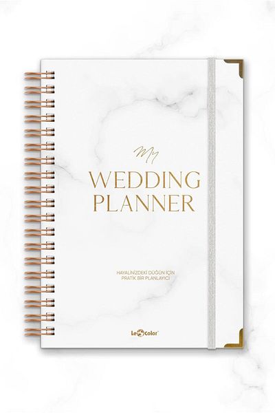 STOREMAX Muartshop Color Wedding Planner Golden Corner Agenda Luxury Wedding Planner 871301