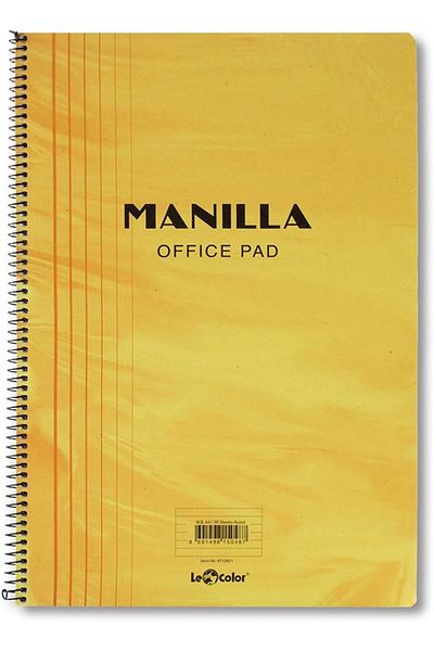 STOREMAX Jvnnastore Color 41100/2 Manila Notebook Soft Cover, 1. Dough Paper Spiral, Yellow Trendyfr 64