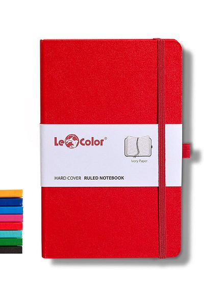 STOREMAX jvnnastore COLOR دفتر ملاحظات كلاسيكي غير مؤرخ Rec Note 13x21 مخطط أحمر trendyfr 646268