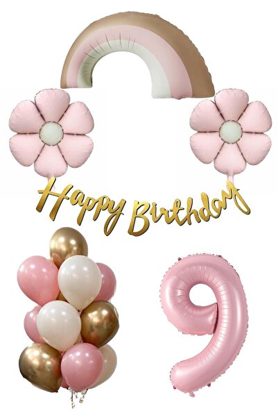 Azebu مجموعة عيد ميلاد طفلة ريترو بعمر 9 سنوات تحت عنوان ديزي