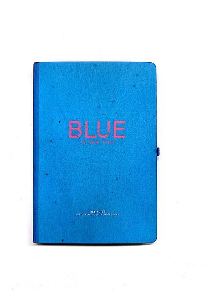 Gıpta New Notes Thread Stitched Hard Cover Blue Notebook-Highlighter (2 Pcs. )-Adhesive Note Paper-Set 3
