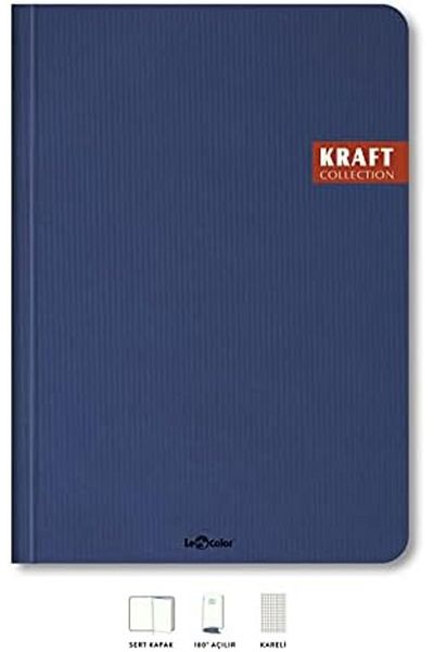 STOREMAX Jvnnastore Color Kraft Office Notebook Checkered Navy Blue Trendyfr 646268