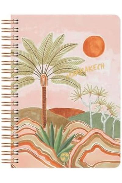 STOREMAX Jvnnastore Color Marrakech Spiral Notebook Checkered Palm 17X24 cm Trendyfr 646268
