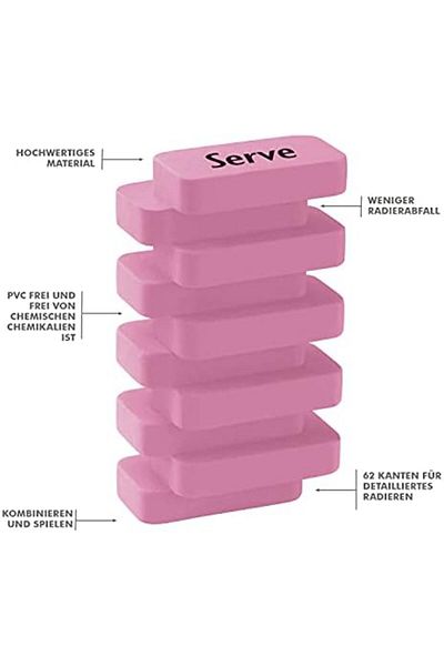 STOREMAX Muartshop Steps Eraser Pastel 6Li Pet 871301