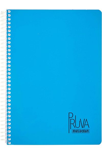 STOREMAX Jvnnastore Pruva A4 Pet Spiral Notebook with Cardboard Cover 144 Sheets - Checkered - Blue Trendyfr 646268