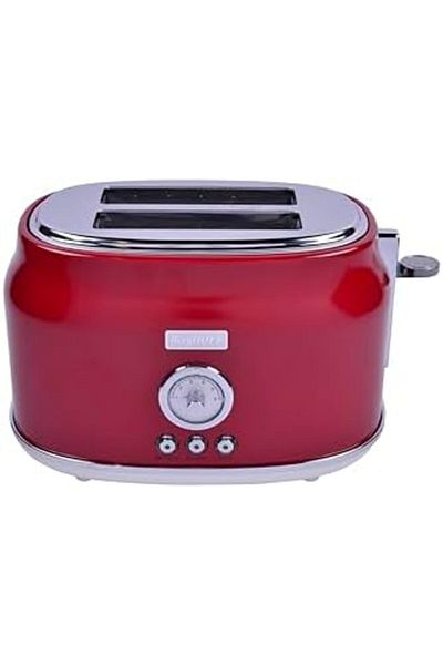 STOREMAX Ntwork Gem Retro Red Two Slice Toaster Art 1087243