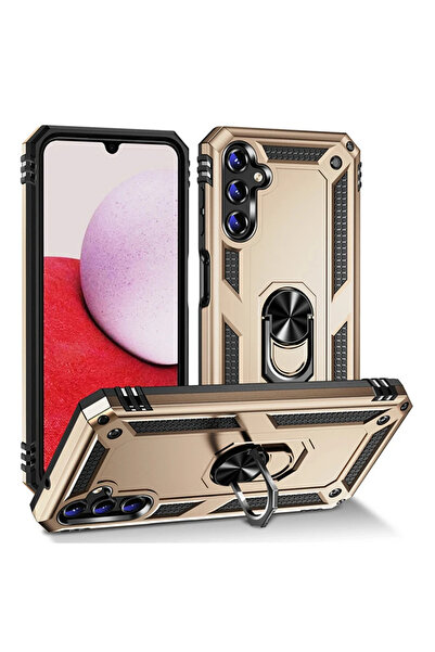 NewFace سامسونج جالاكسي A04S حافظة صوفيا حلقة سيليكون - ذهبي 1495424709