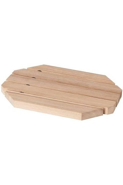 STOREMAX Nihale-Teapot Stand 21x15 cm MeridyenDukkan Square-Solid Acacia Stand Art 1087243