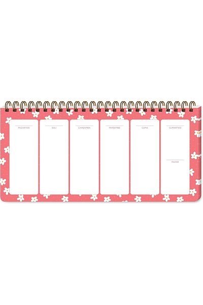 STOREMAX Muartshop Color 13X27 Weekly Spiral Planner - Little Daisy 871301