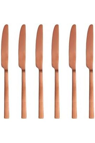 STOREMAX Jvnnastore Quantum Mat Copper Food Knife 24cm 6 Pieces Trendyfr 646268