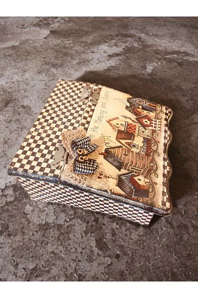 herbantine Vintage Wooden Painting Multi-Purpose Decorative Box