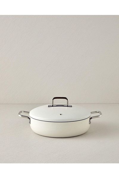 STOREMAX Jvnnastore Home Luna Aluminum Oblate Pot Cream Trendyfr 646268