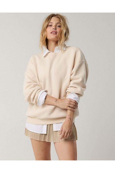 AMERICAN EAGLE Offline By Aerie Cloud Fleece Crewneck Sweatshirt