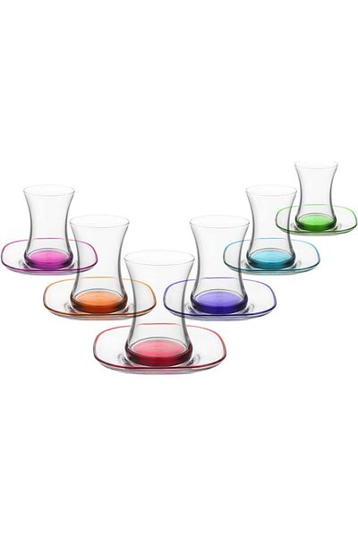 STOREMAX Jvnnastore Zen Colorful Base 12-Piece Tea Set Trendyfr 646268