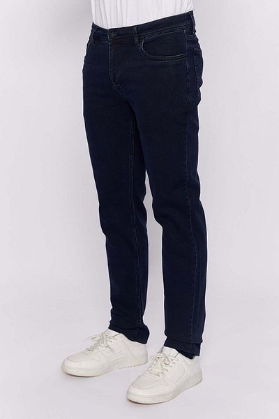 Galvanni Men's Navy Blue Jean - Solip Blue Black