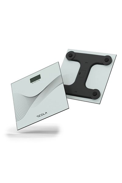 TESLA Body scale Tesla BS103W, 180kg, 2xAAA batteries, 30x30cm, White