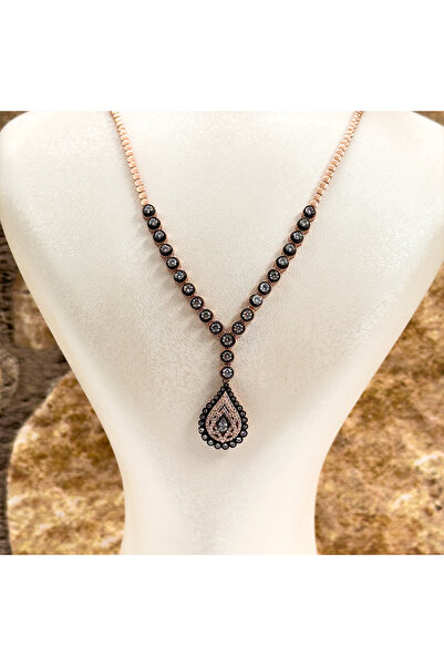 Livora Jewelry Elmas Montür Rosegold Özel Üretim Gümüş Set Takım - LVRSET16