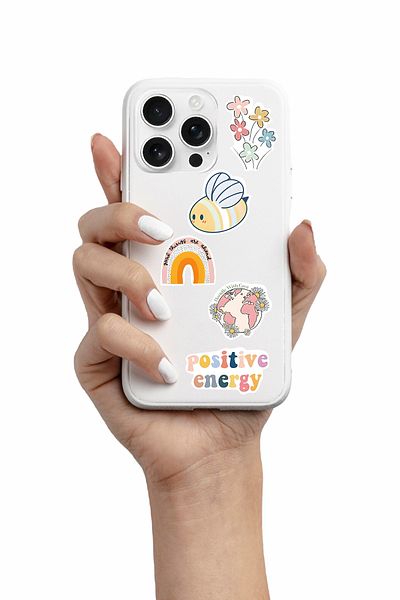 Grafikup Set de 98 de autocolante motivaționale - Autocolant pentru telefon pentru laptop