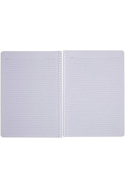 STOREMAX Jvnnastore Pruva A4 Pet Spiral Notebook with Cardboard Cover 144 Sheets - Lined - Blue Trendyfr 646268