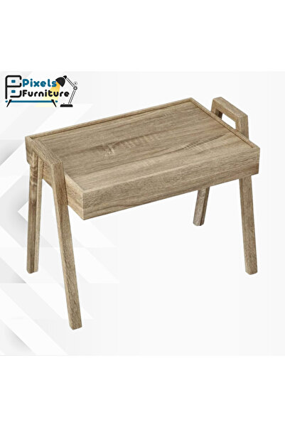 PixelsFurniture Pixel Furniture 3-Piece Rectangular Coffee and Tea Serving Table Set, Turkish Made