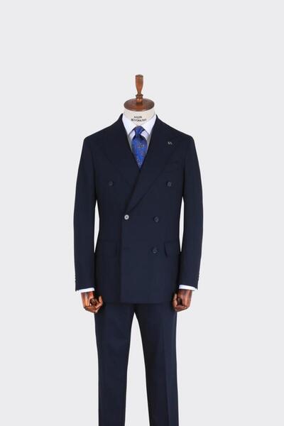 Kadir Büyükkaya Erkek Kruvaze Takım Elbise-KAB1220S