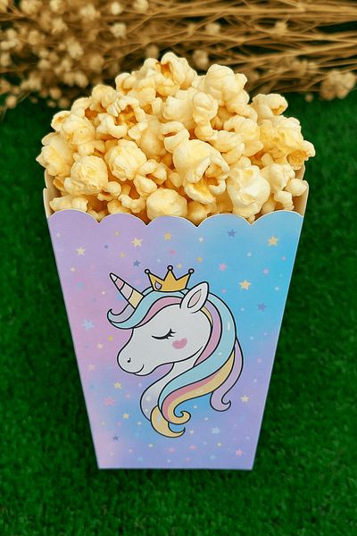 Emtory Home Cutie de porumb cu unicorn de 8 bucăți - Cutie de porumb - Cadou pentru cadouri pentru ziua de naștere - Dimensiune medie