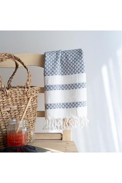 STOREMAX Mu-Artshop 2-Piece Peshtemal Towel Set, Peshtemal Beach Towel, Turkish Bath, Children's Peshtemal, (100X47-Peshti)