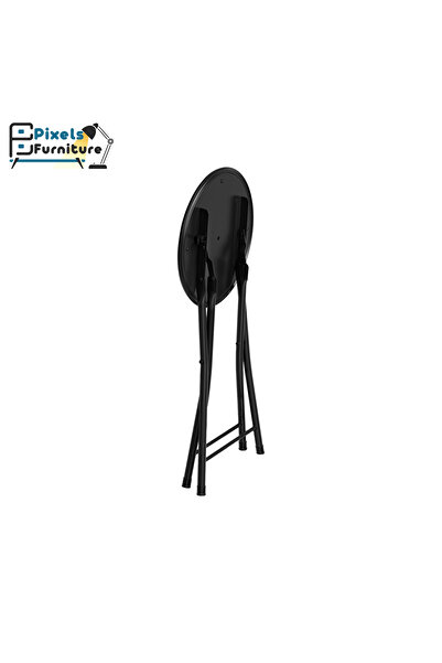 PixelsFurniture Pixel Furniture Folding Home Bench - Heavy Duty Round Padded Folding Bench with 135kg Capacity